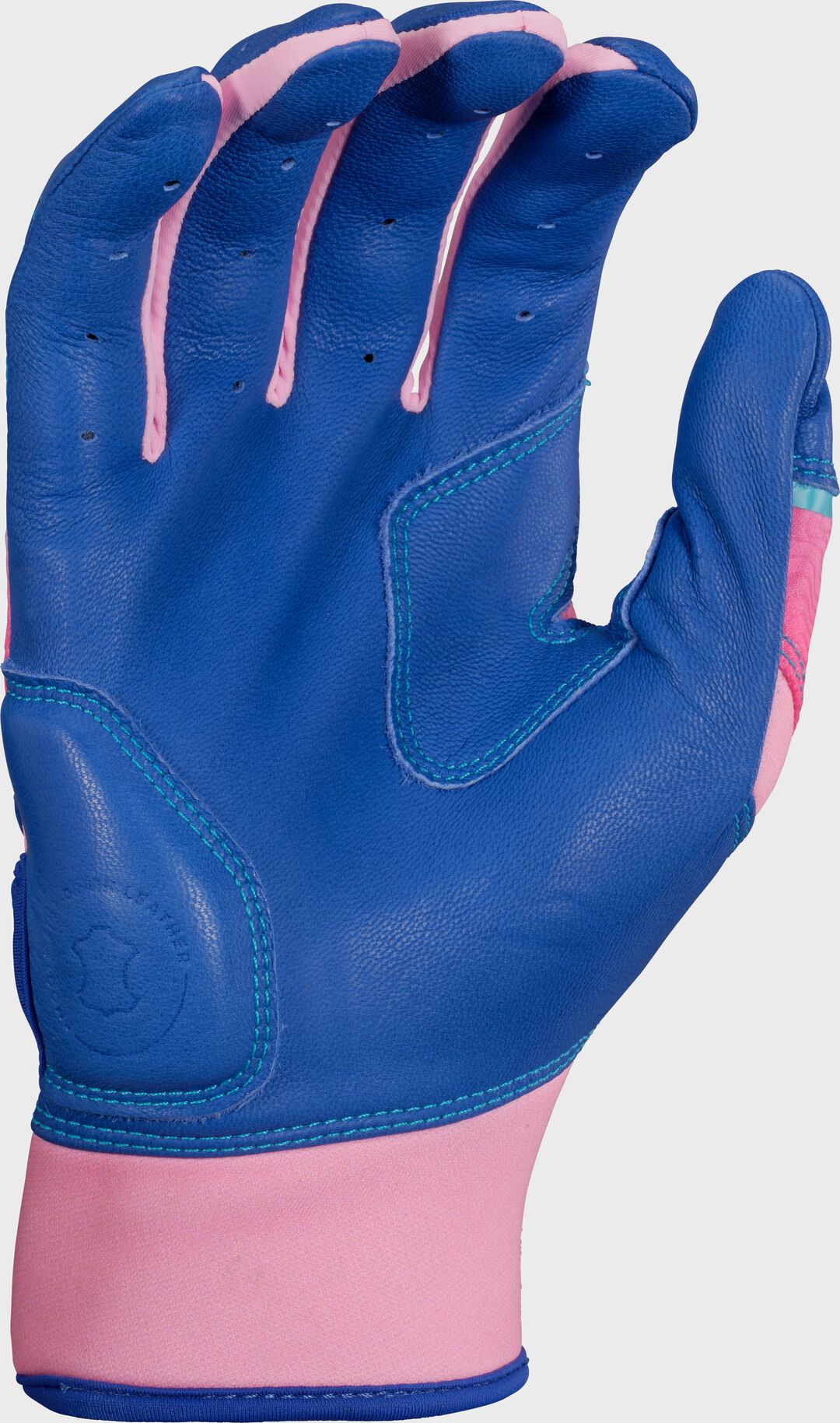 Rawlings For Sale | Rawlings Workhorse Royal/Pink Adult Fun Burst Batting Gloves