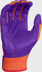 Rawlings Outlet | Rawlings Workhorse Purple/Orange Adult Fun Burst Batting Gloves