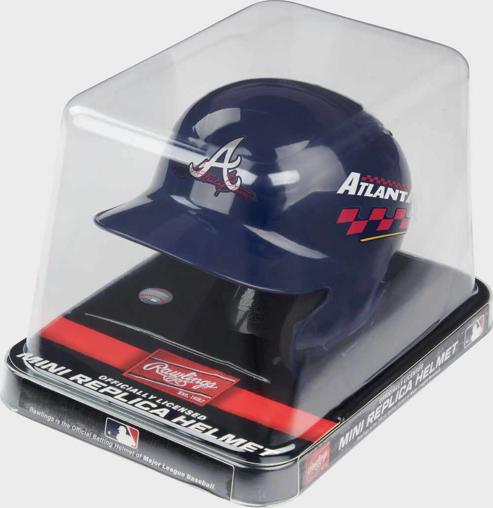 Rawlings For Sale | MLB Atlanta Braves Speedway Classic Mini Replica Helmet