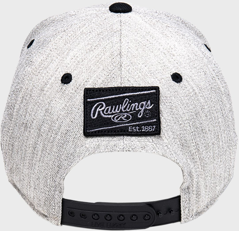 Rawlings Discount | Rawlings Black Clover "Baseball is Life" Snapback Hat | Adult & Youth